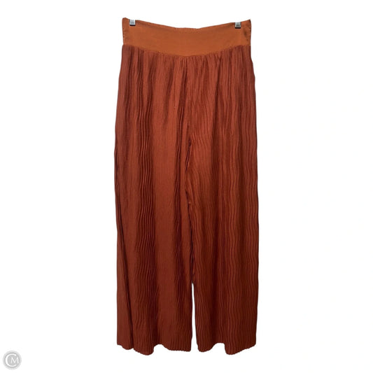 Wave Pleated Pants Lounge By Anthropologie In Copper, Size: Xs