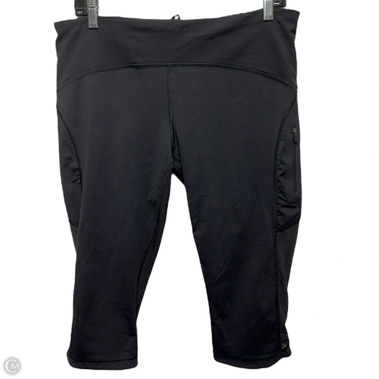 Athletic Capris By Lululemon In Black, Size: 12