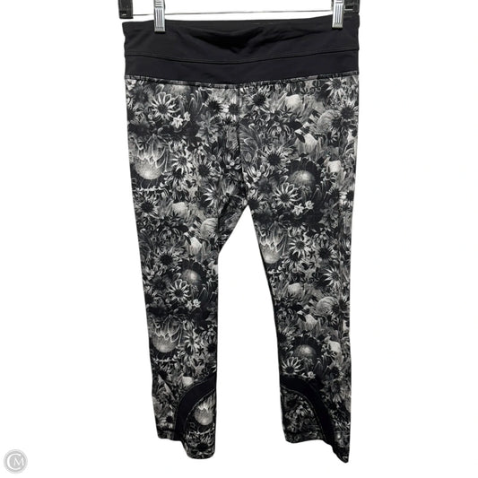 Athletic Capris By Lululemon In Floral Print, Size: 6