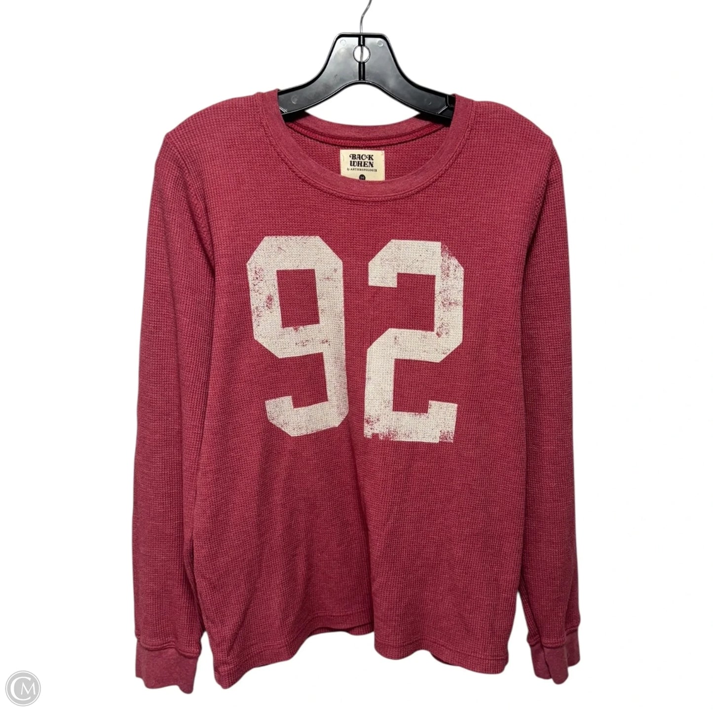 Thermal Top Long Sleeve By Anthropologie In Maroon, Size: M