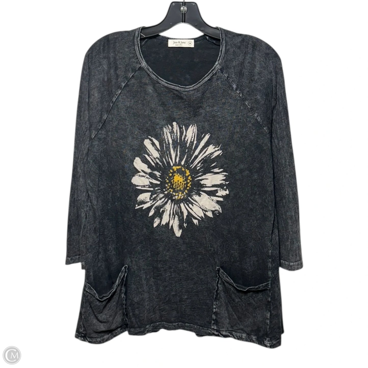 Tunic Short Sleeve By Jess And Jane In Grey, Size: M