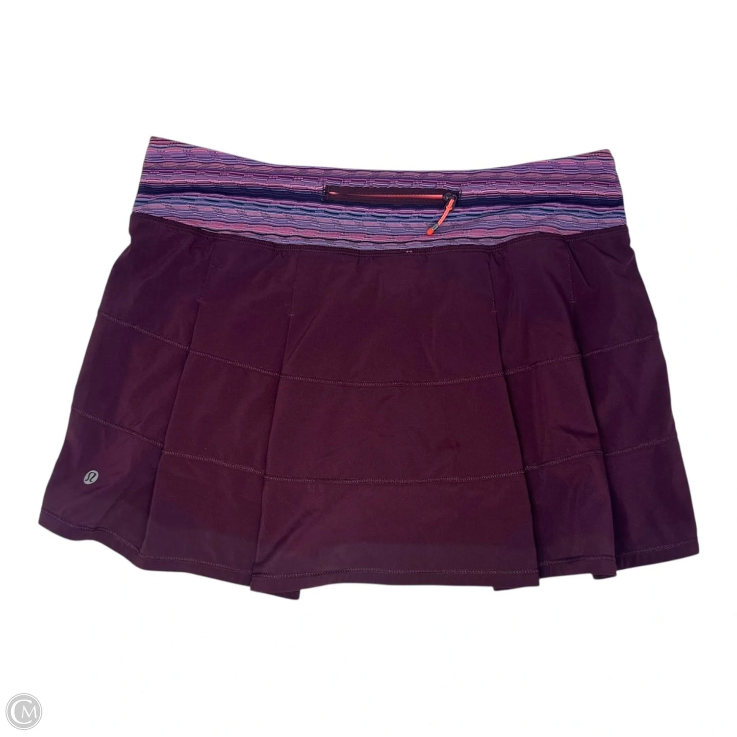 Athletic Skort By Lululemon In Maroon, Size: 8