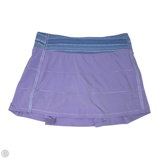 Athletic Skort By Lululemon In Purple, Size: 8