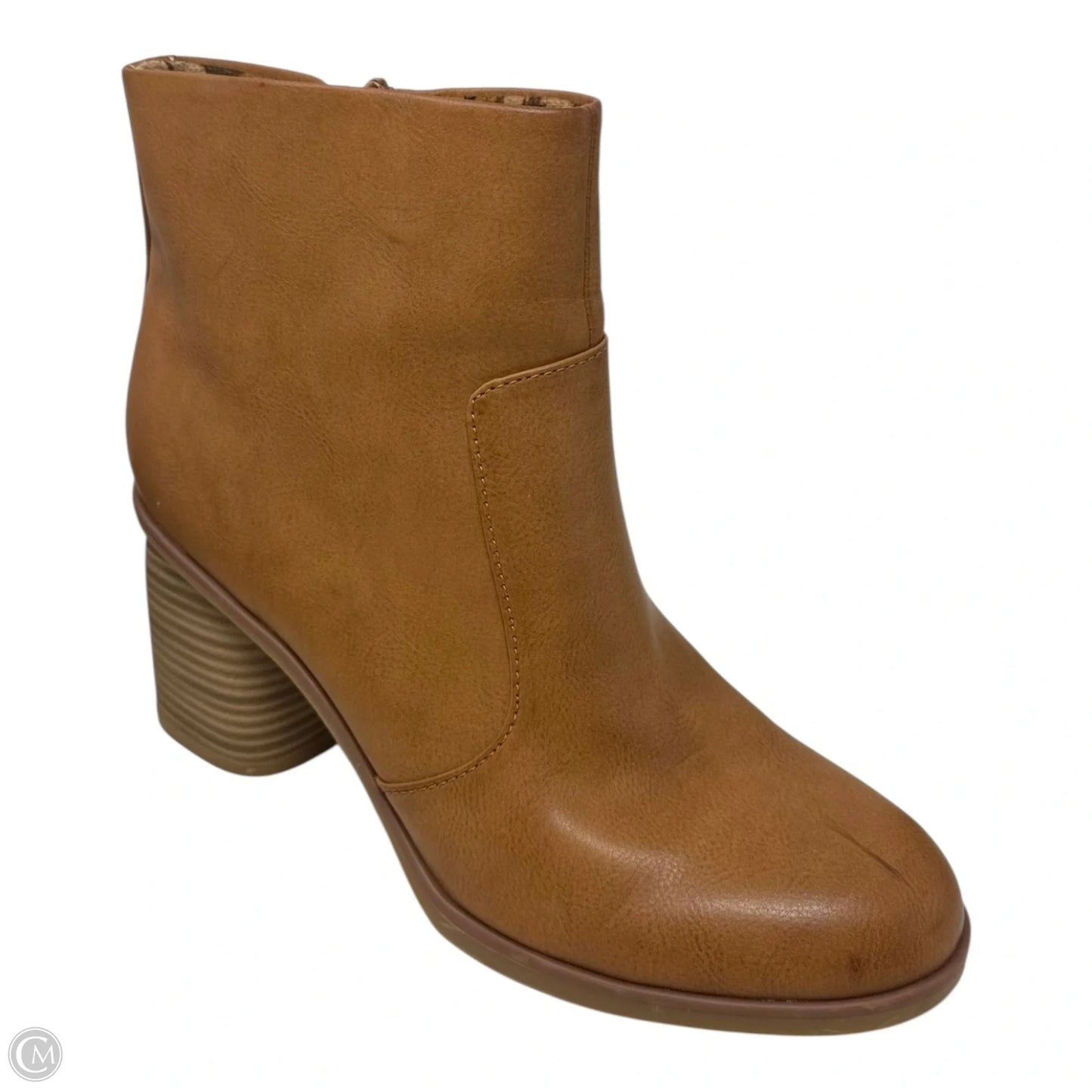 Boots Ankle Heels By Korks In Tan, Size: 9.5