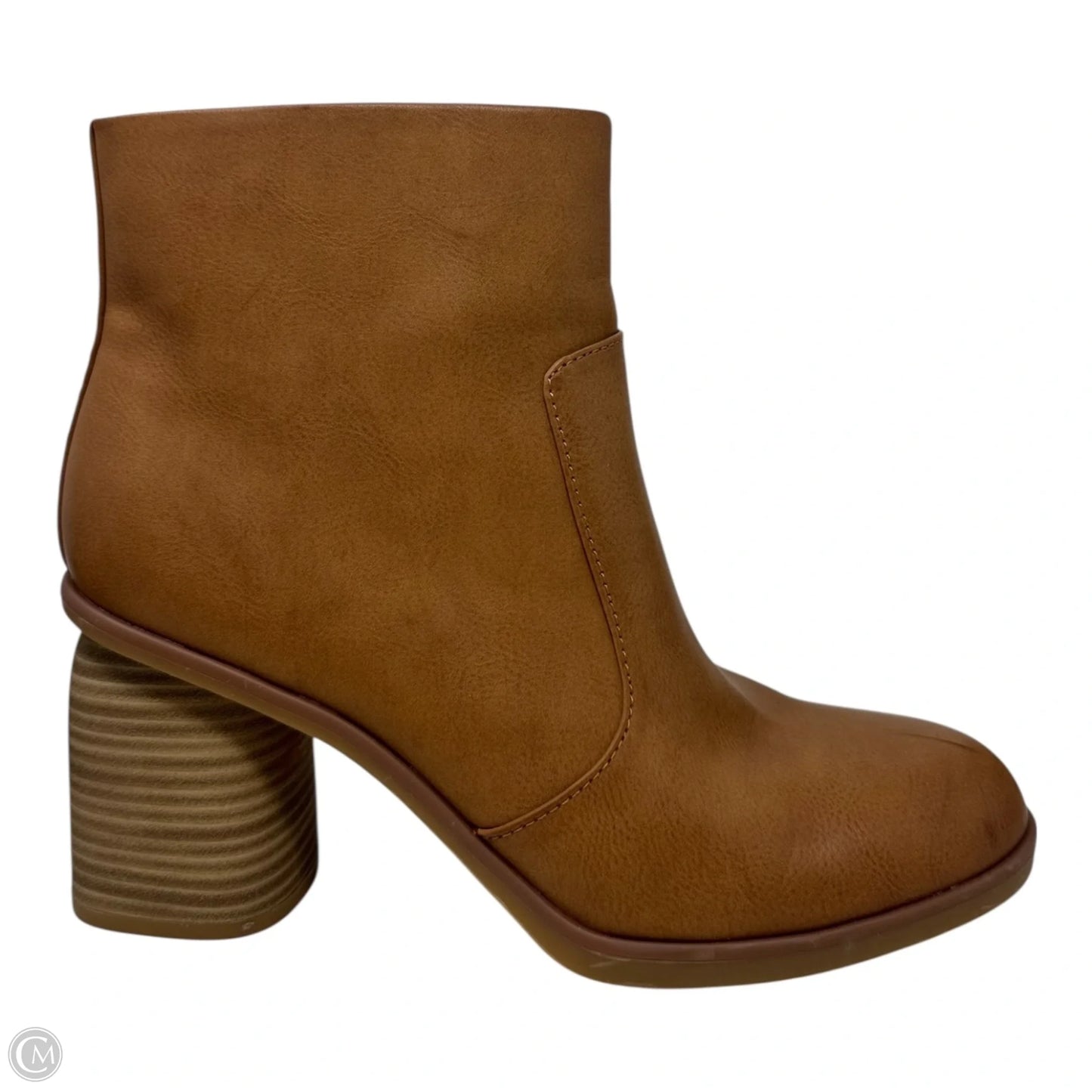 Boots Ankle Heels By Korks In Tan, Size: 9.5