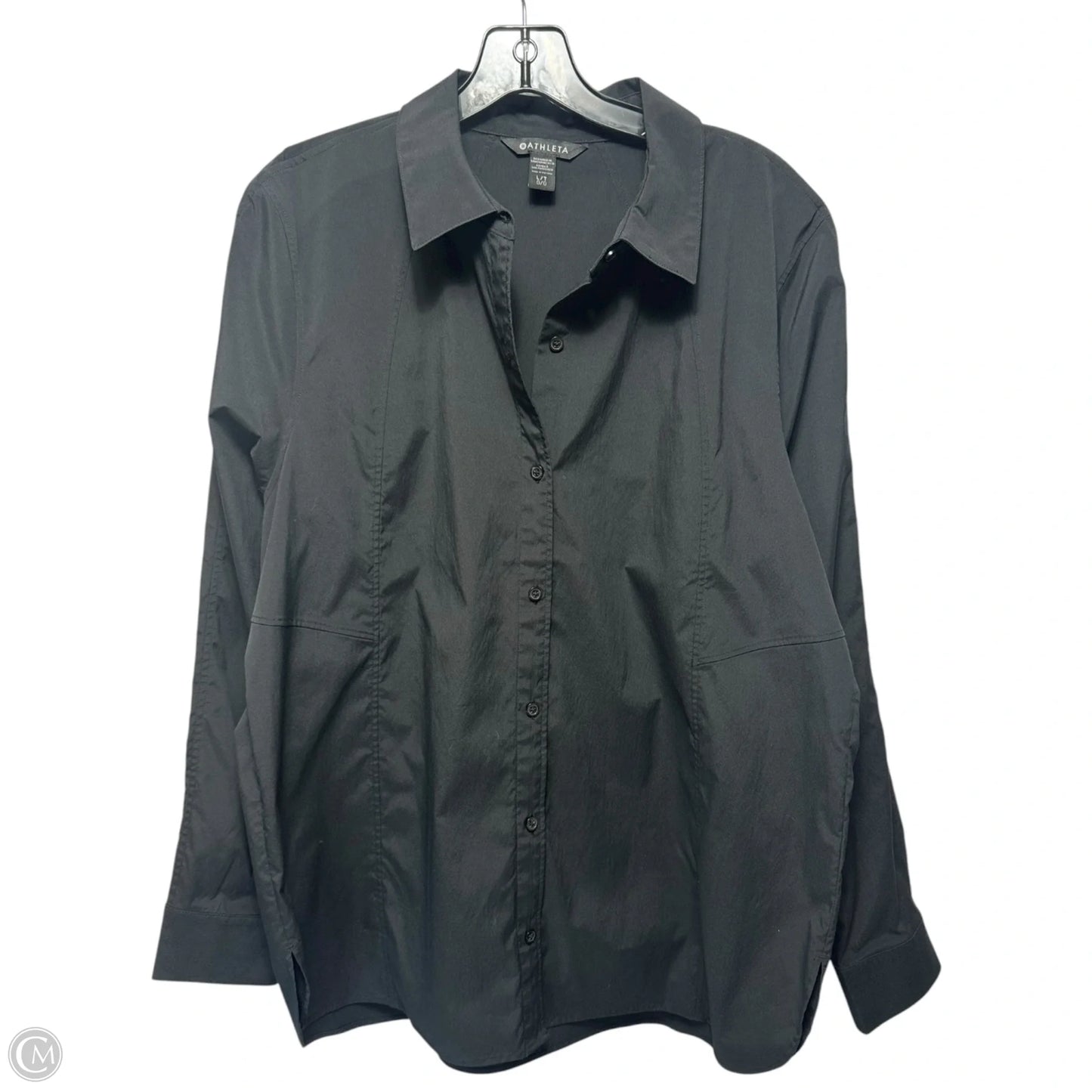 Top Long Sleeve By Athleta In Black, Size: L