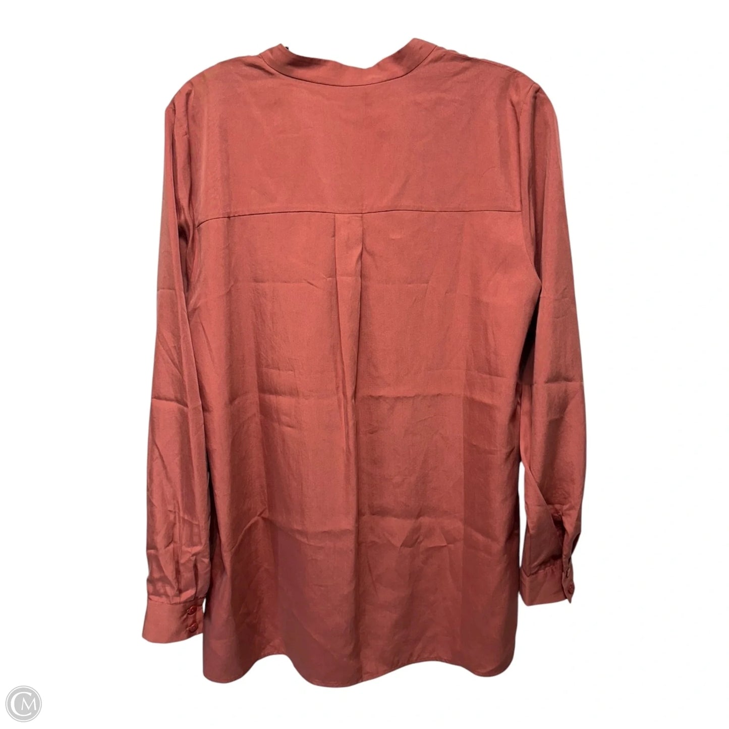 Top Long Sleeve By Eileen Fisher In Coral, Size: S