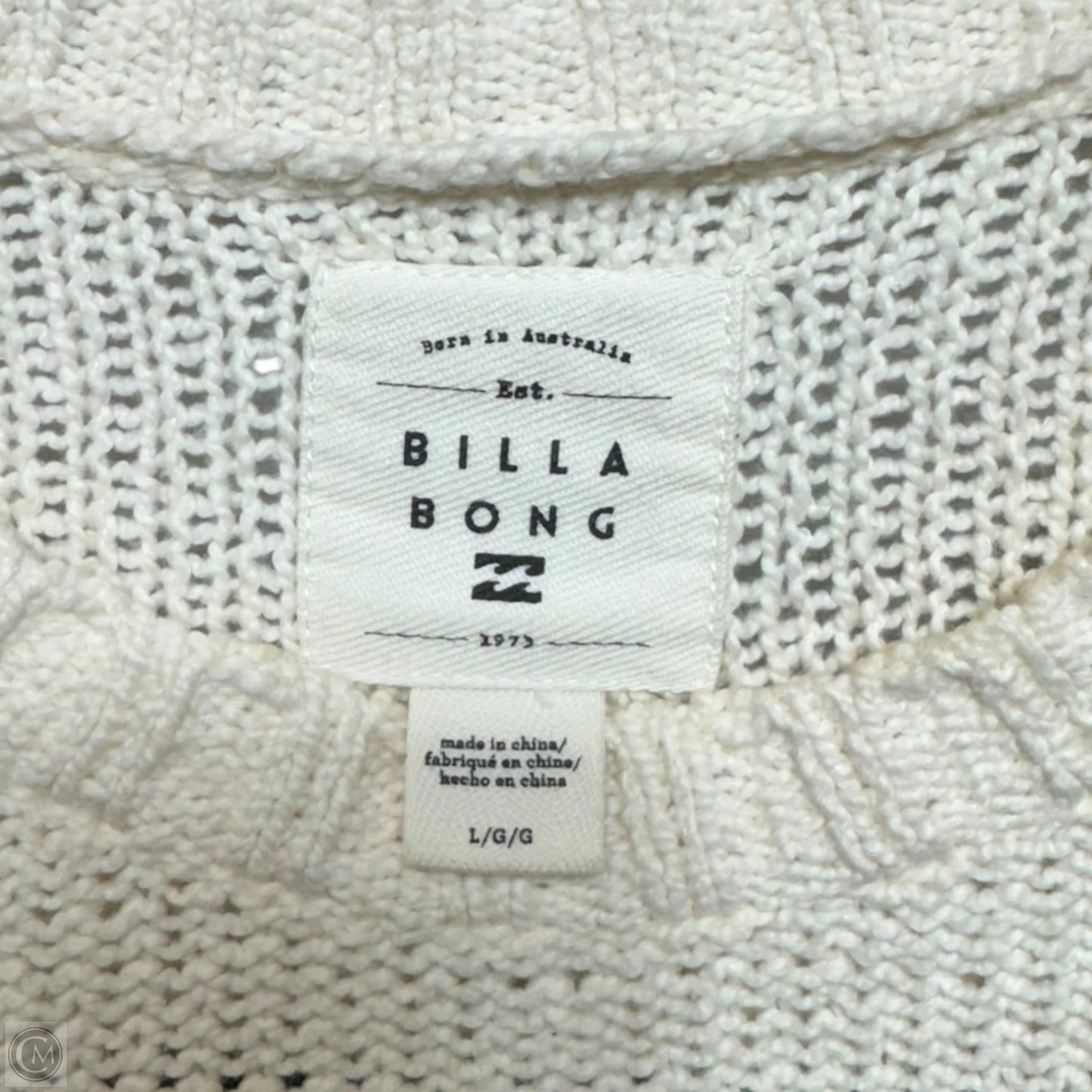 Sweater By Billabong In Striped Pattern, Size: L