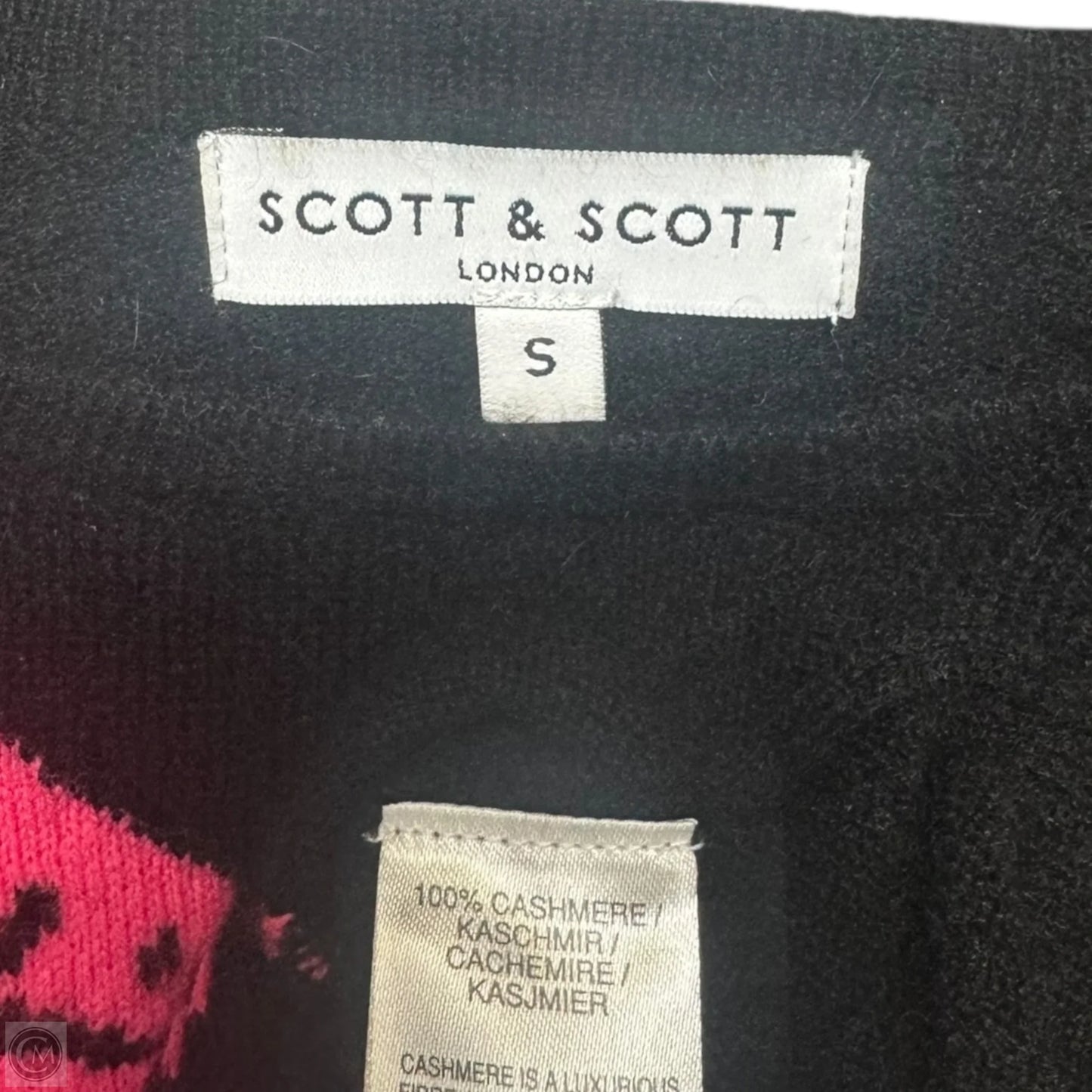 Kiss Sweater Cashmere By Scott & Scott In Black, Size: S