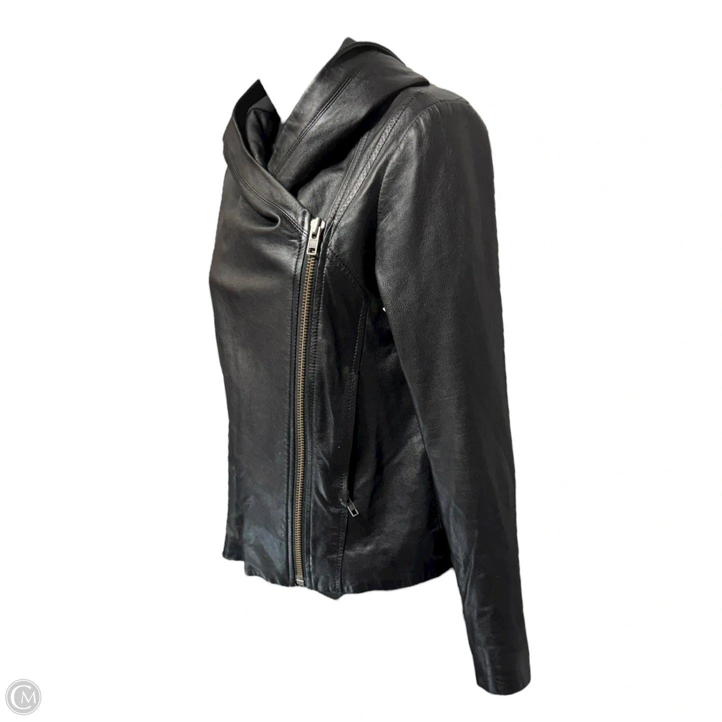 Jacket Leather By Helmut Lang In Black, Size: S