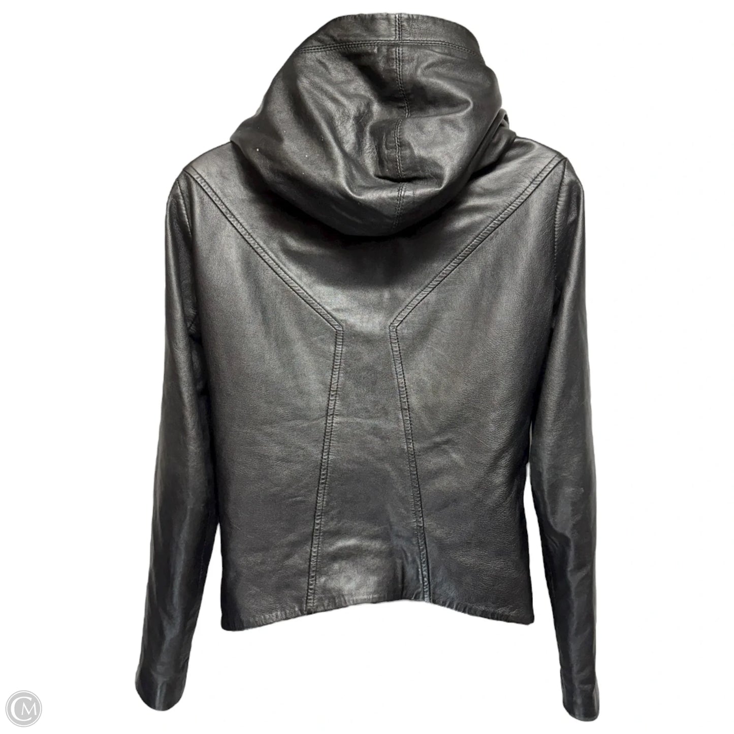 Jacket Leather By Helmut Lang In Black, Size: S