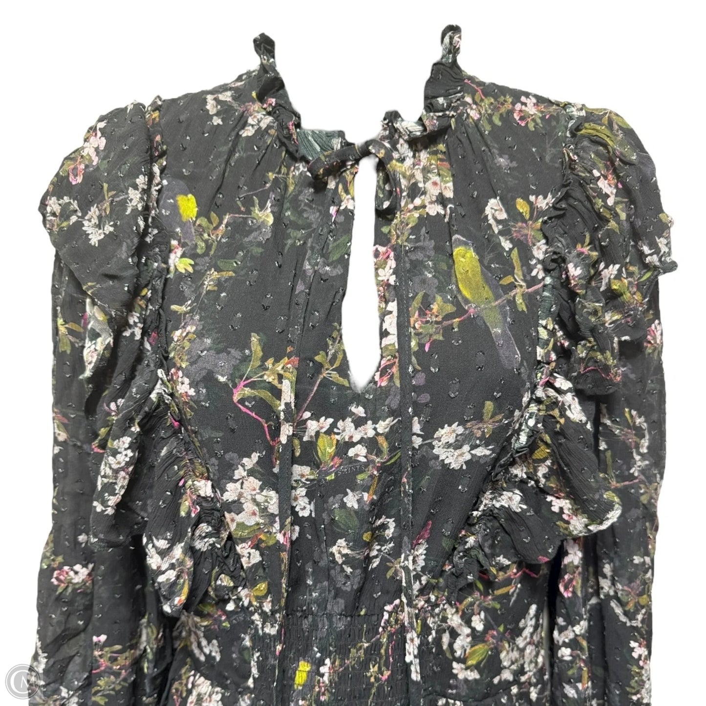 Elise Viola Dress Designer By All Saints In Floral Print, Size: 4