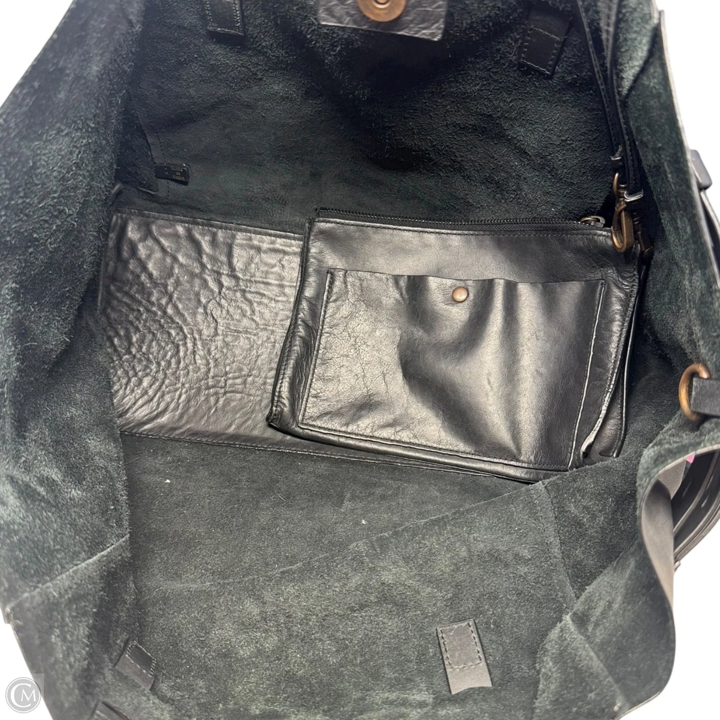 Oversized Shoulder Handbag Leather By Joy Gryson, Size: Large