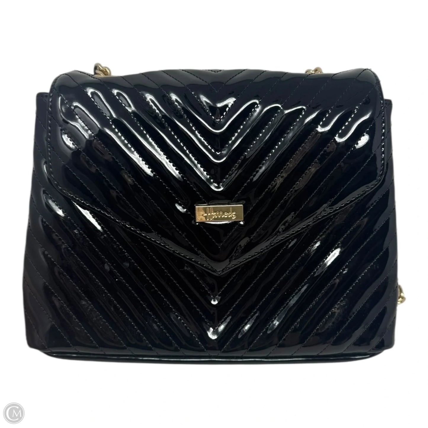 Quilted Patent Crossbody Handbag By Harrod’s, Size: Medium