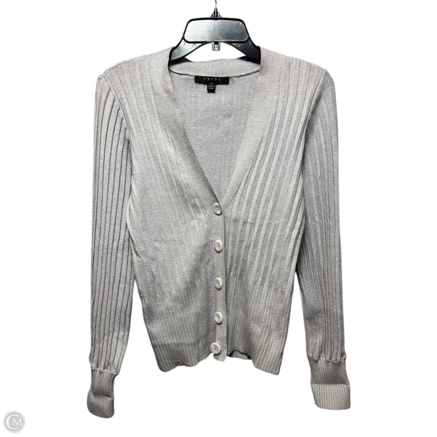 Sweater Cardigan By Cyrus In Grey, Size: S