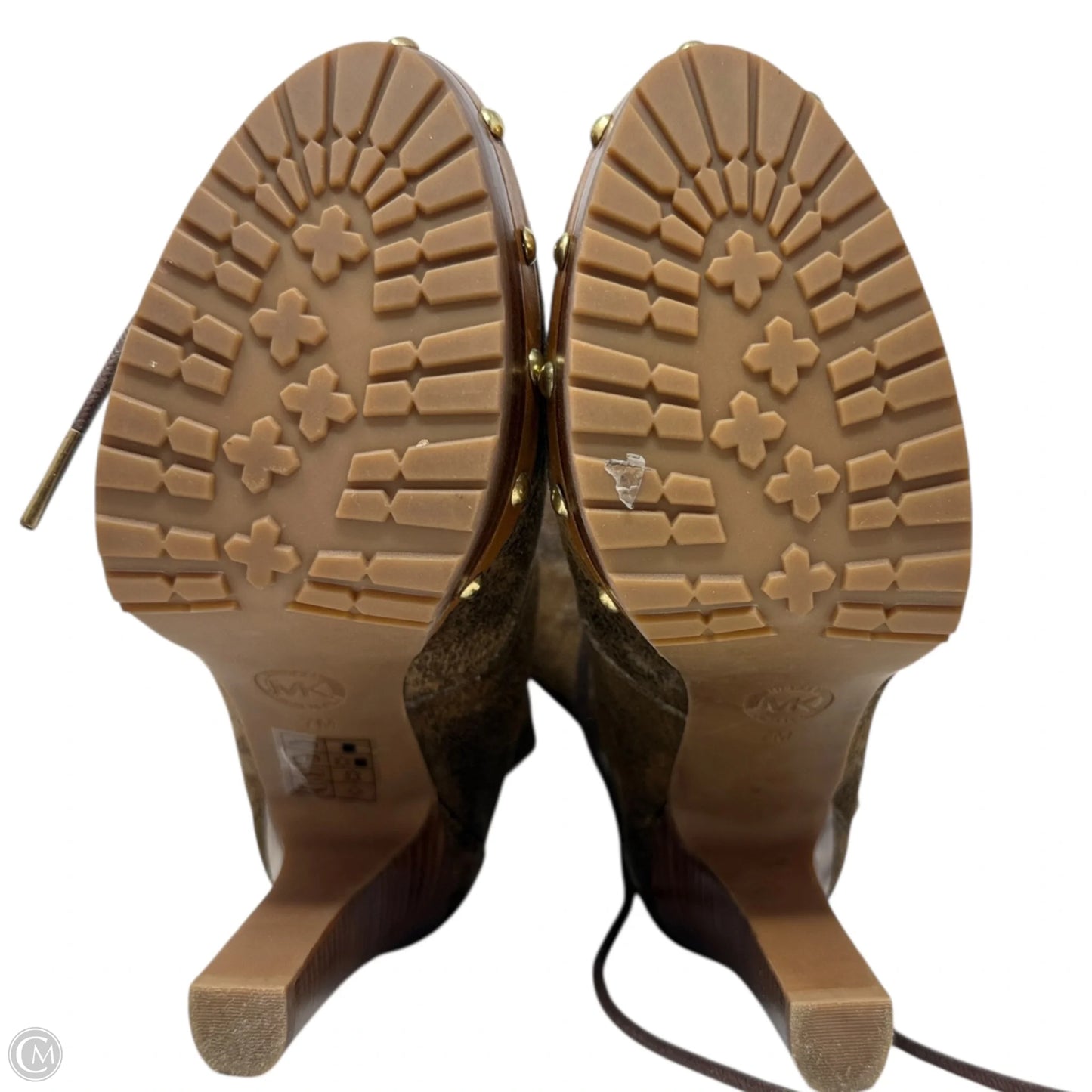 Lara Platform Booties By Michael By Michael Kors In Brown, Size: 7