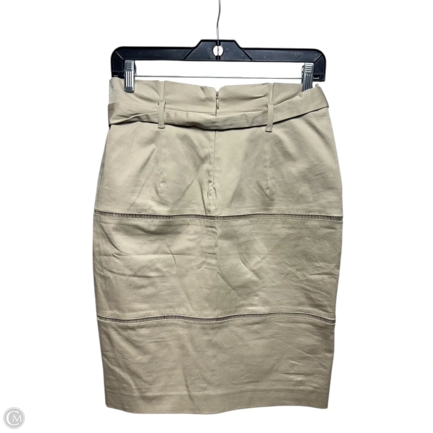 Skirt Midi By Banana Republic In Tan, Size: 6