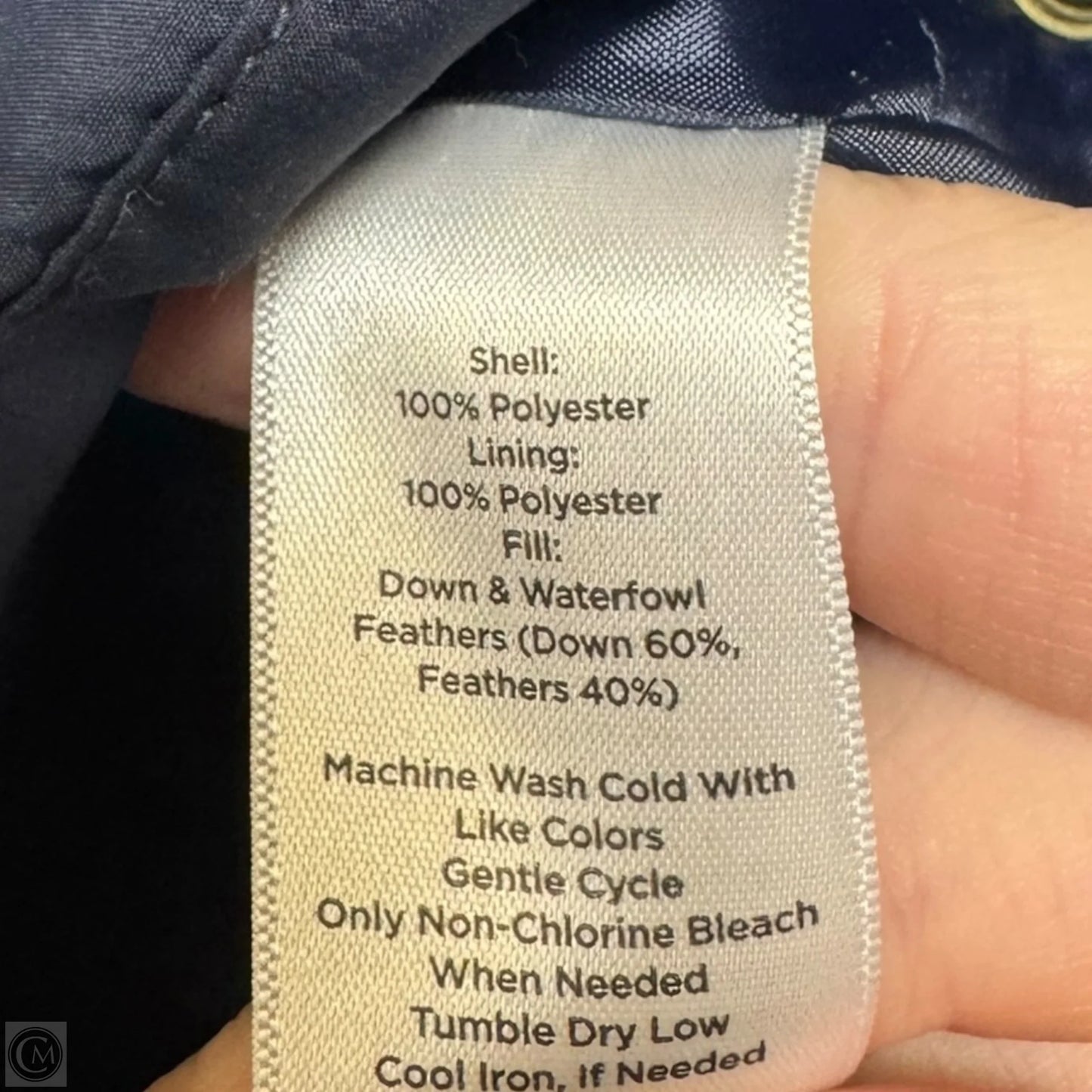 Down Vest Puffer & Quilted By Talbots In Navy, Size: 2x