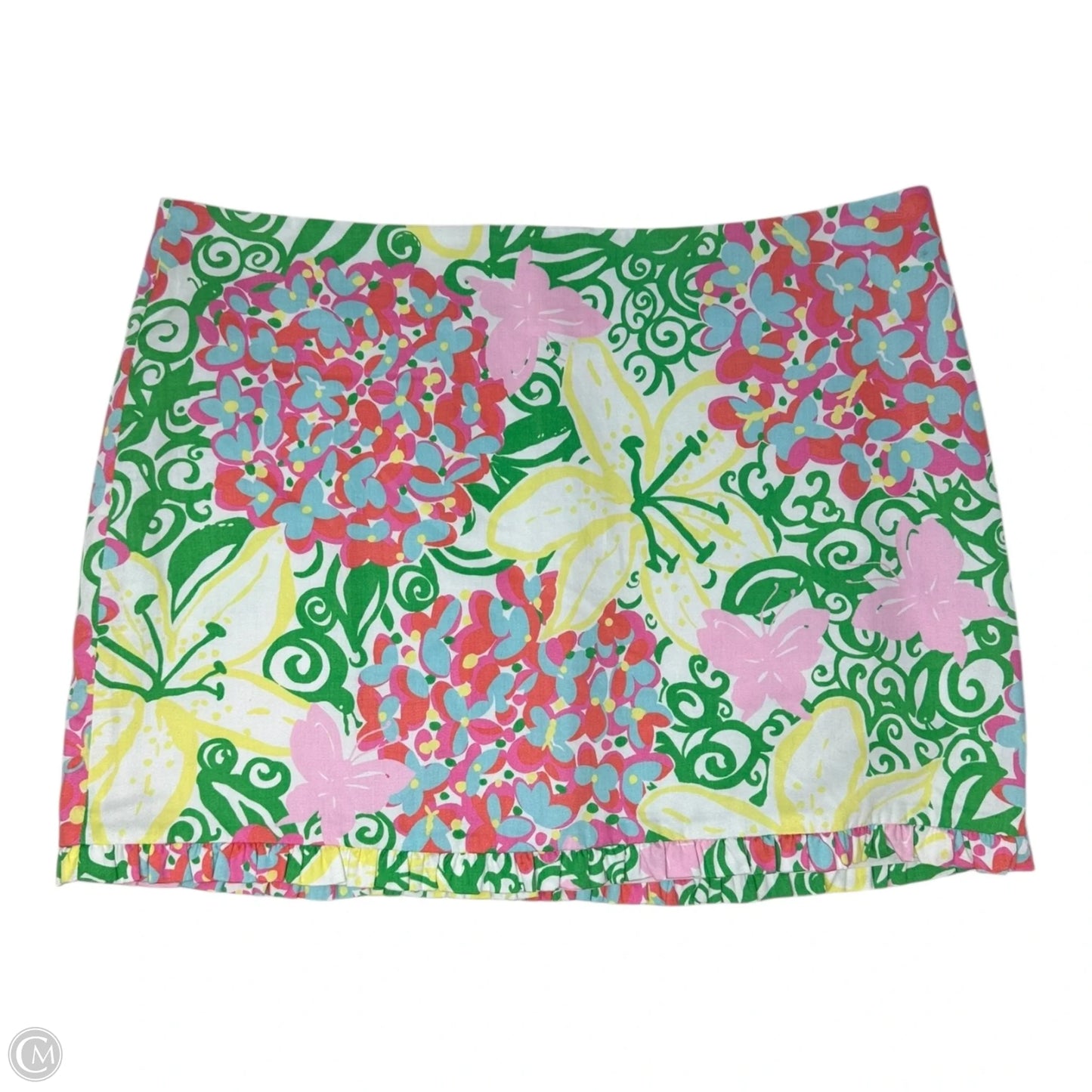 Callie Skirt Designer By Lilly Pulitzer In Resort White Mariposa Print, Size: 6