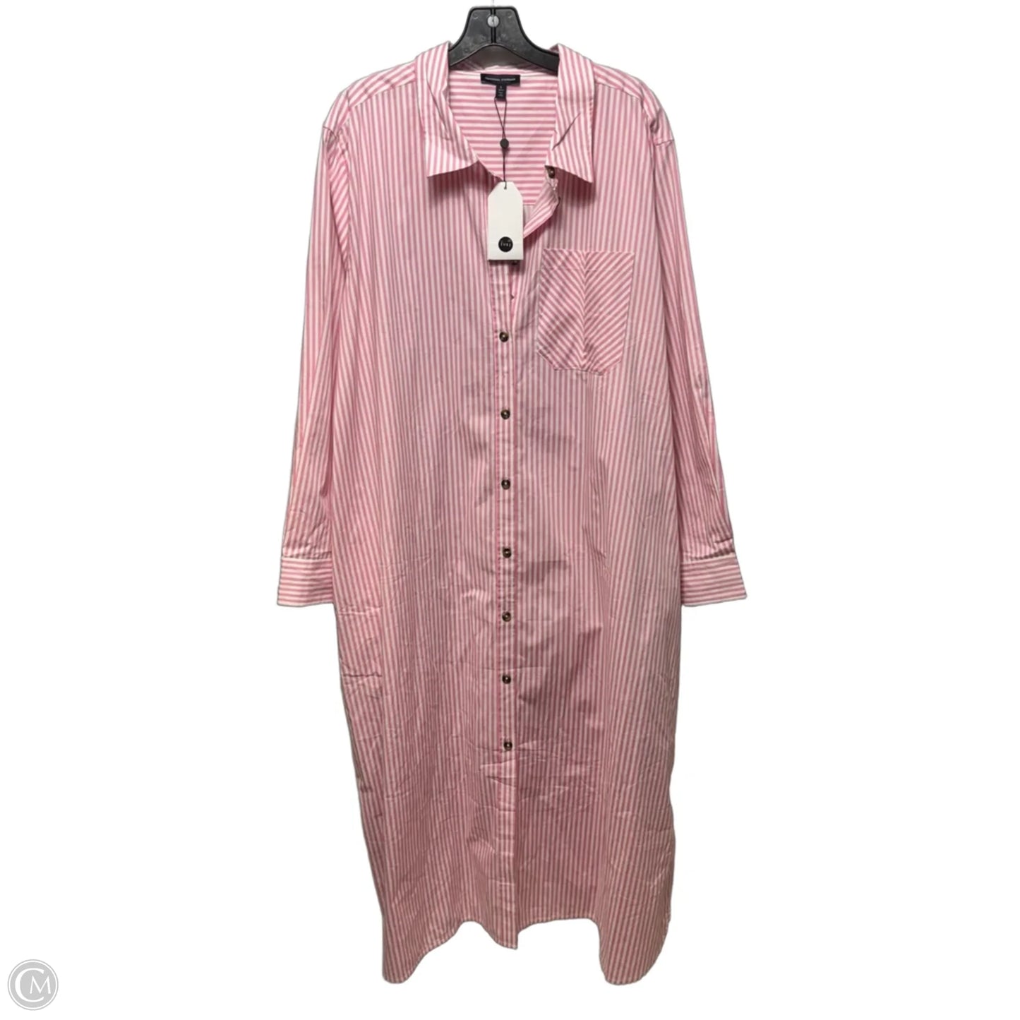 Dress Casual Maxi By Universal Standard In Striped Pattern, Size: L