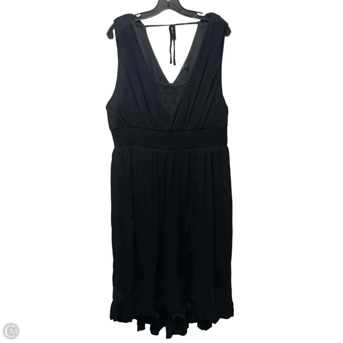 Lace Trim Dress Casual Maxi By Torrid In Black, Size: 3x