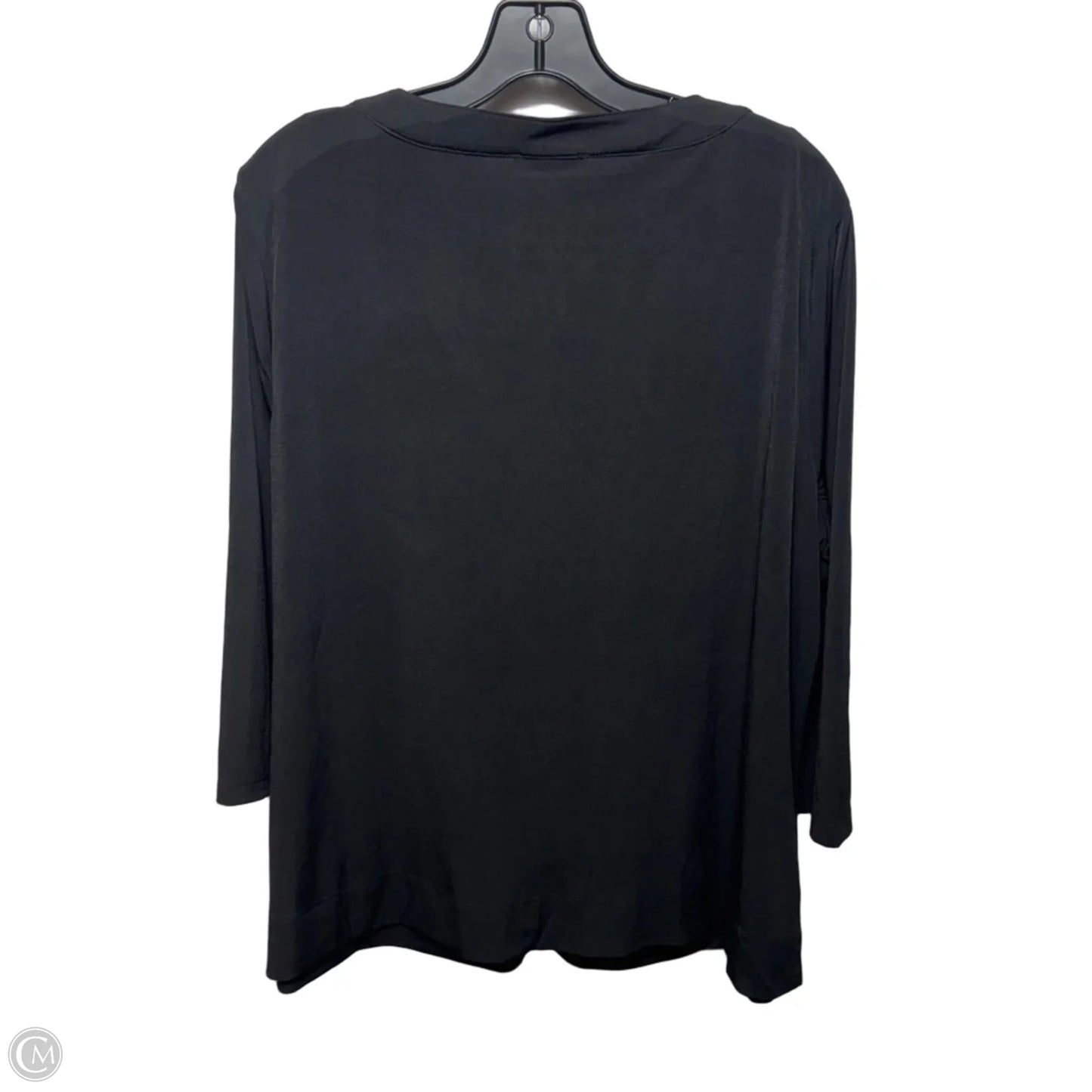 Top Long Sleeve By Tahari In Black, Size: M ESTIMATED
