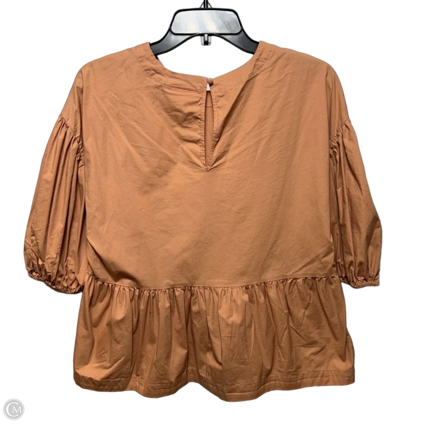 Top Short Sleeve By Prologue In Tan, Size: M