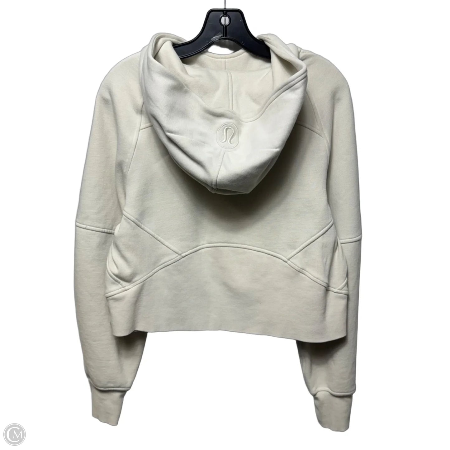 Sweatshirt Hoodie By Lululemon In Cream, Size: XS/S