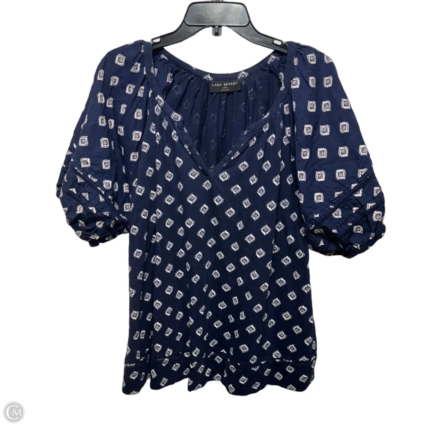Top Short Sleeve By Lane Bryant In Blue, Size: 22/24