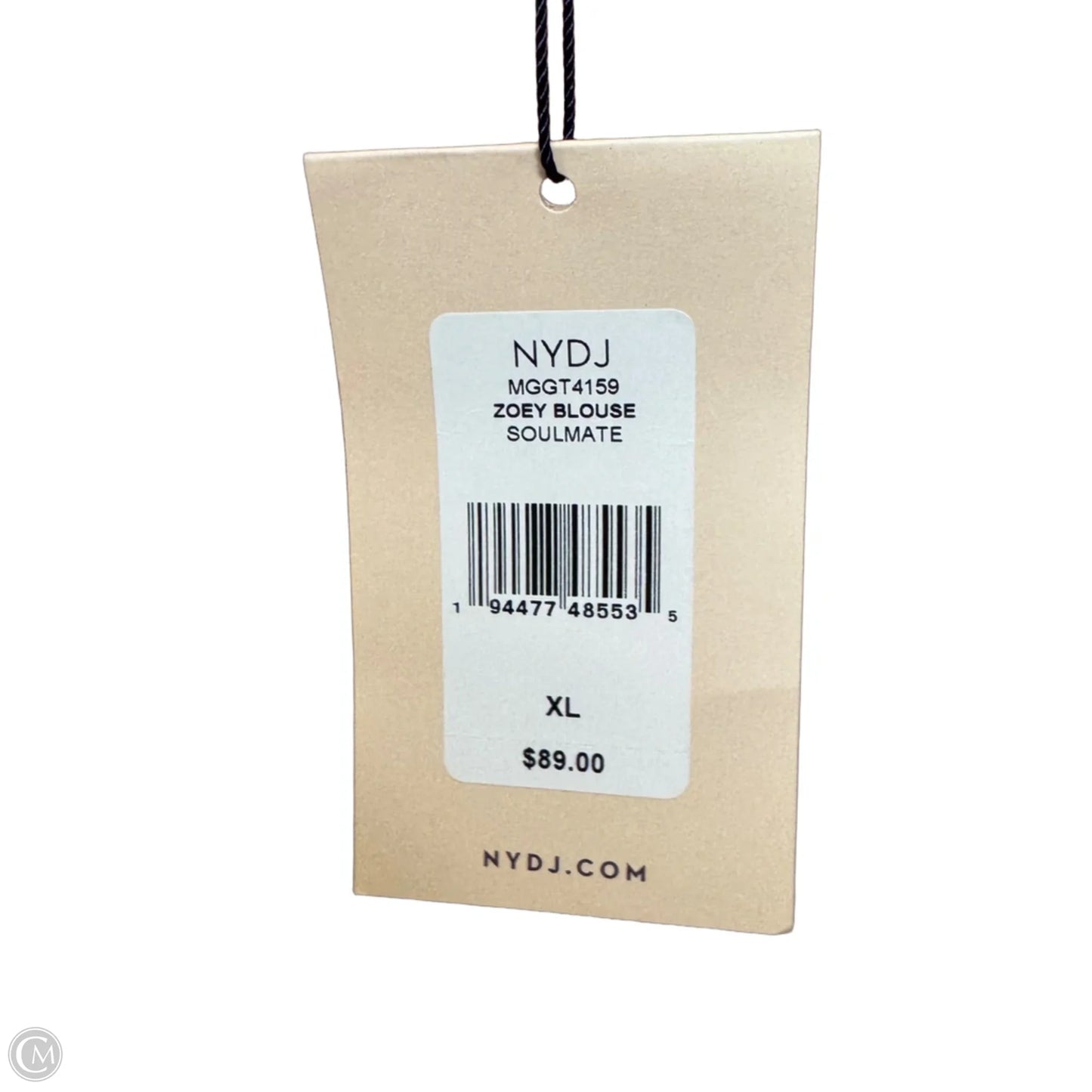 Zoe Blouse Long Sleeve By Not Your Daughters Jeans In Peach, Size: Xl