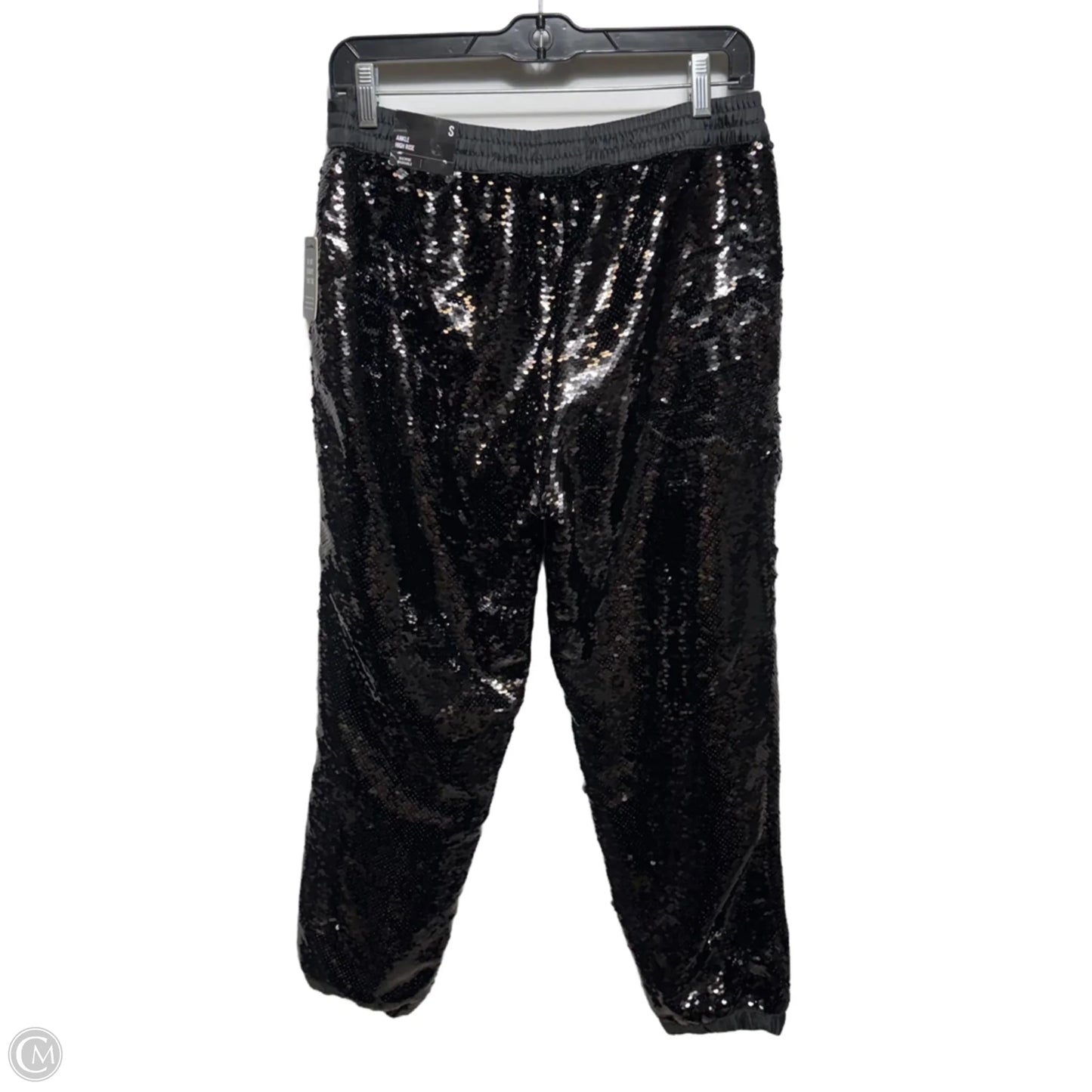 High-Rise Sequin Joggers By Express In Black, Size: S