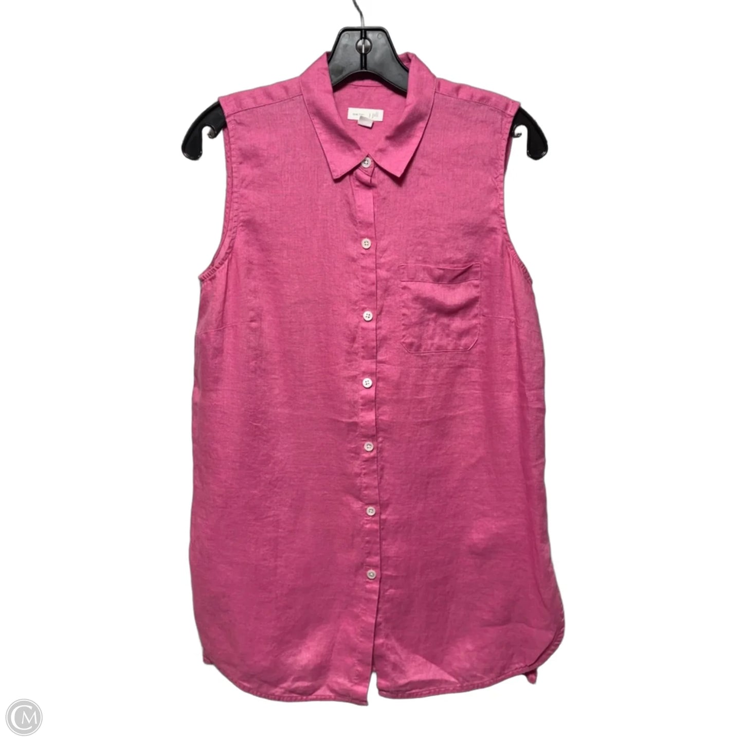 Linen Top Sleeveless By J. Jill In Pink, Size: S