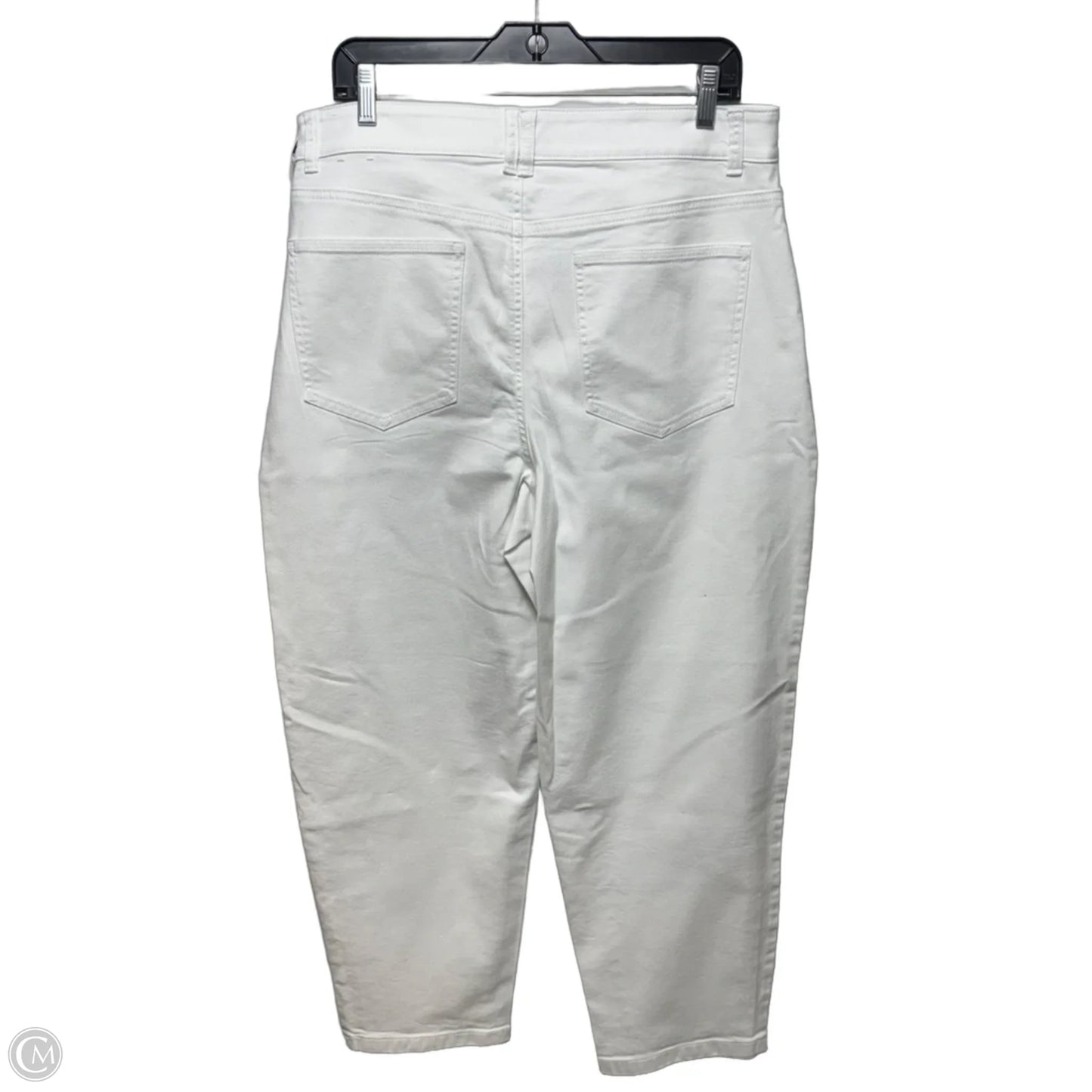 Relaxed Barrel Jeans By Talbots In White, Size: 12