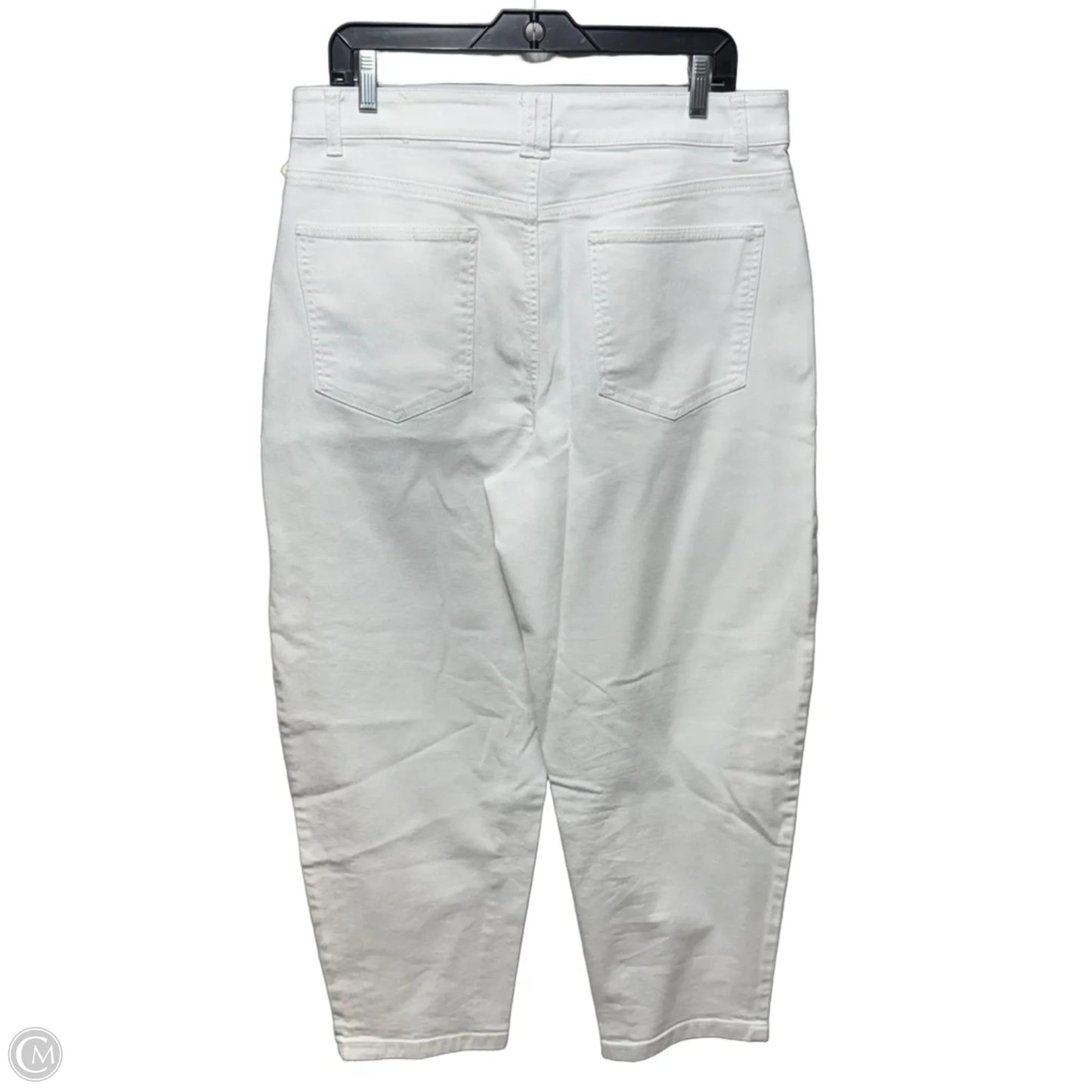 Relaxed Barrel Jeans By Talbots In White, Size: 12