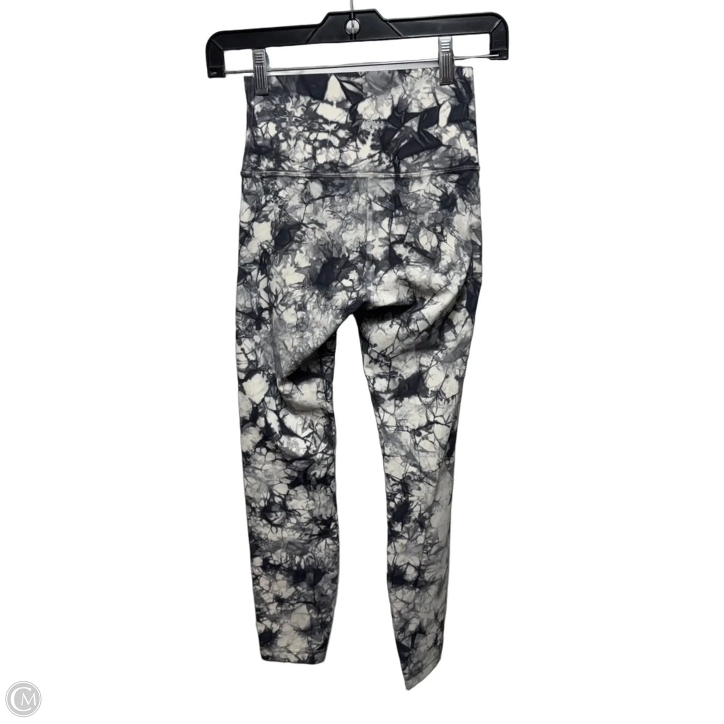 Athletic Leggings By Lululemon In Cream & Grey, Size: 2