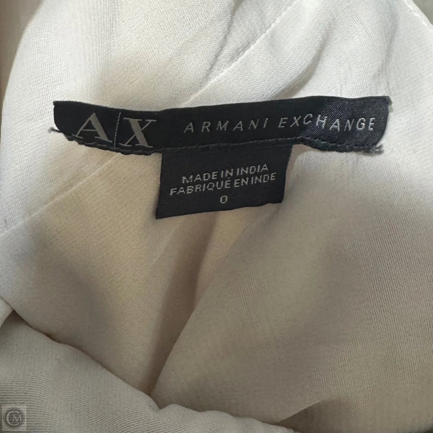 Beaded Sheath Dress Party Short By Armani Exchange In Cream, Size: 0