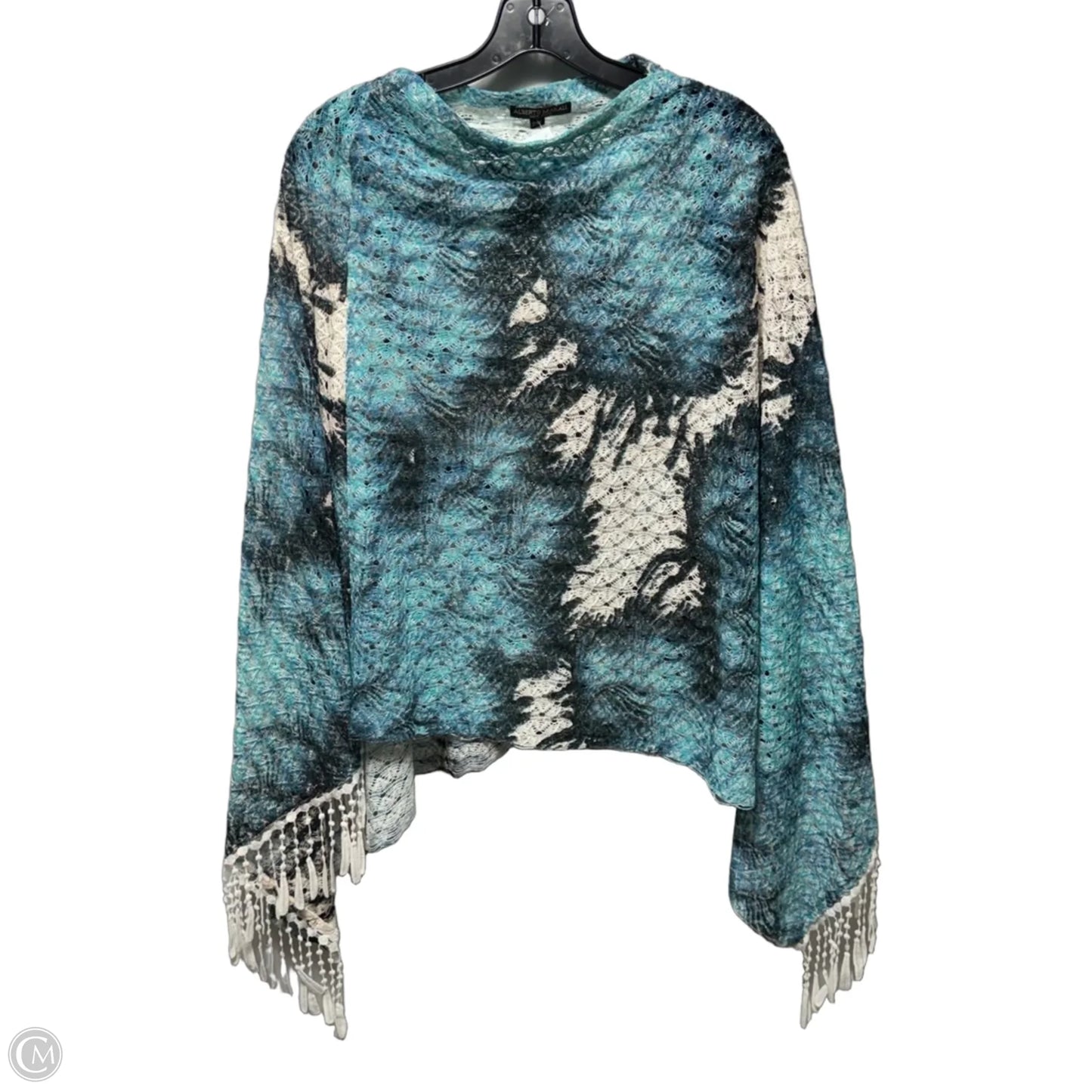 Poncho By Alberto Makali In Aqua, Size: S/M