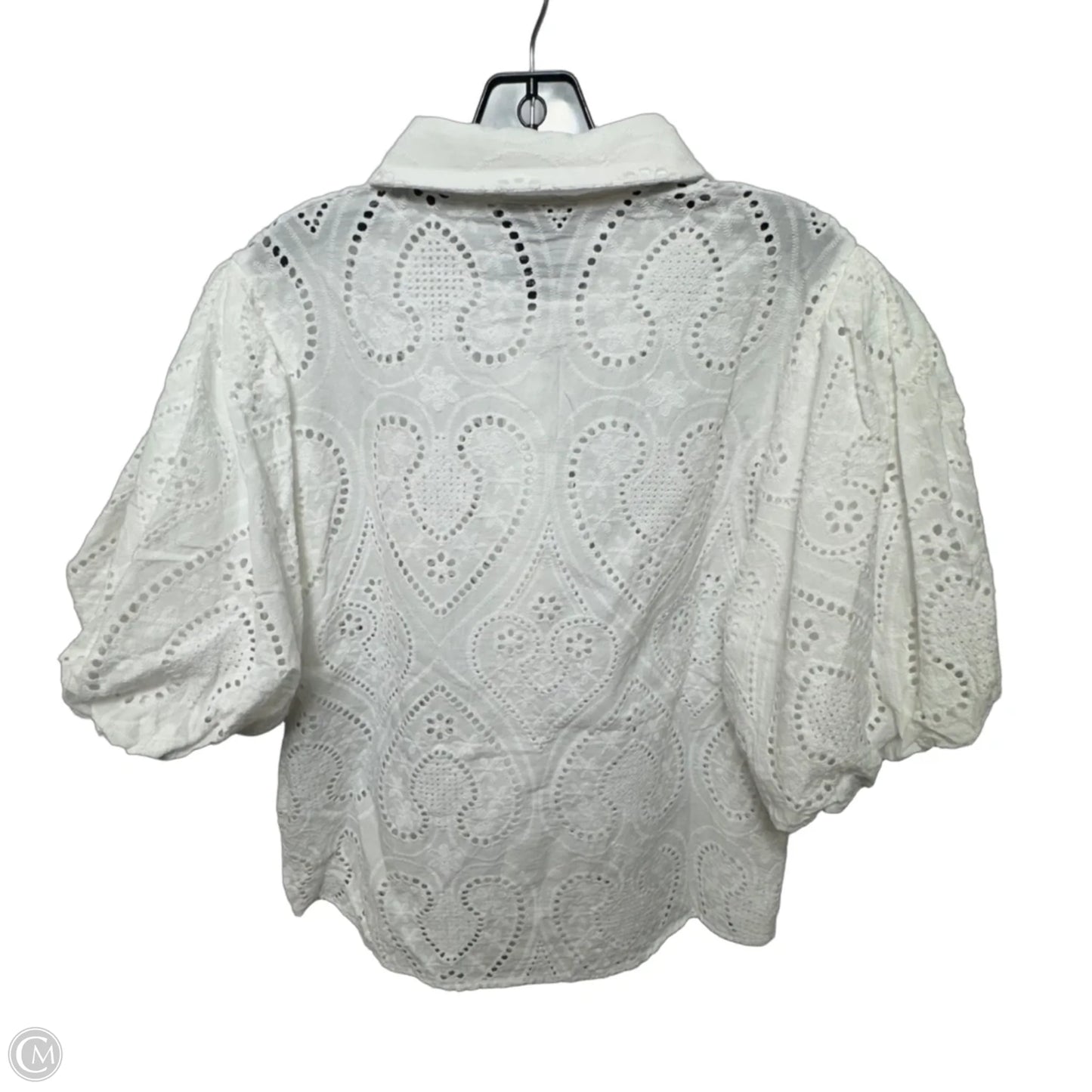 Top Short Sleeve By Liv Los Angeles In White, Size: Xl