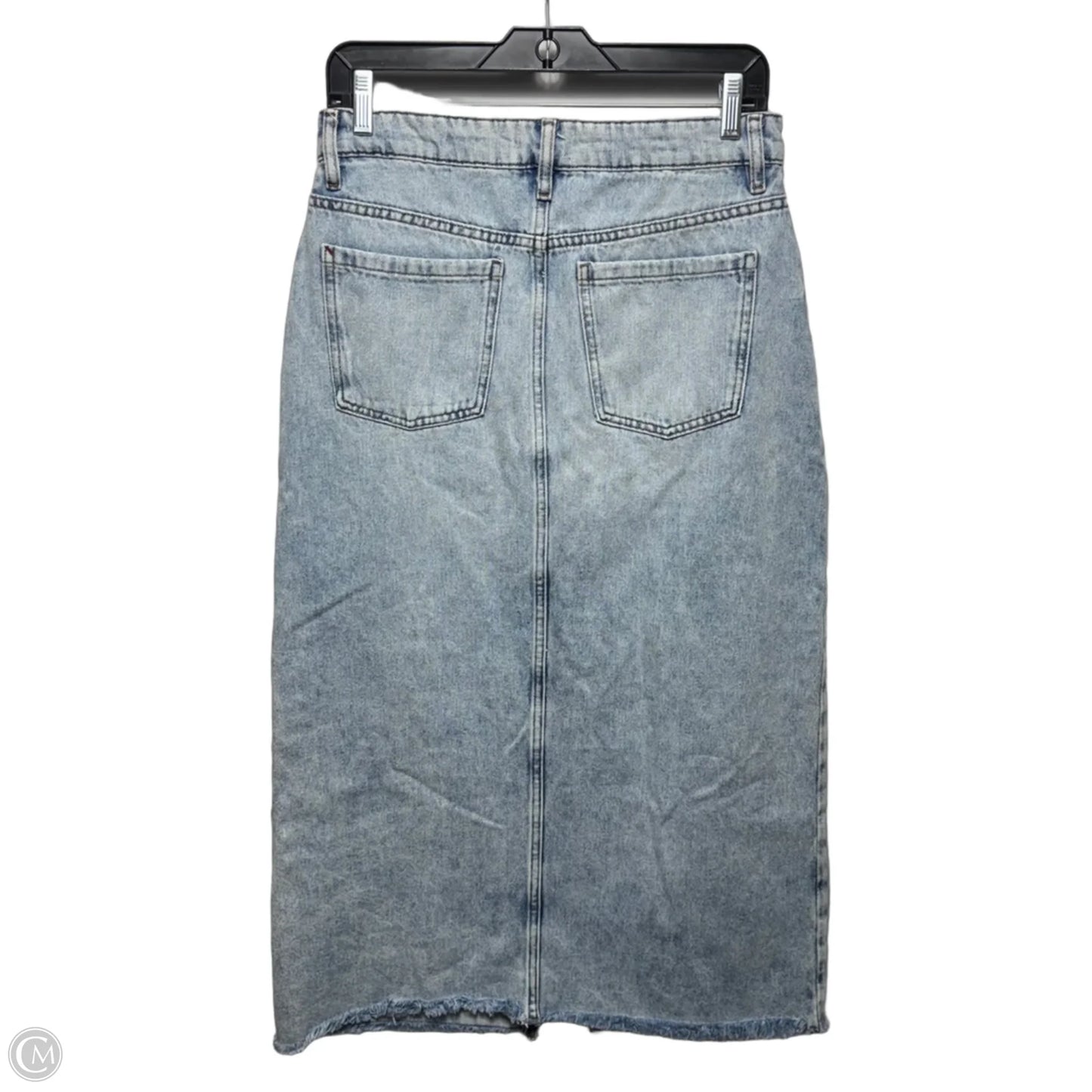 Front Slit Skirt Maxi By Marine Layer In Blue Denim, Size: 8