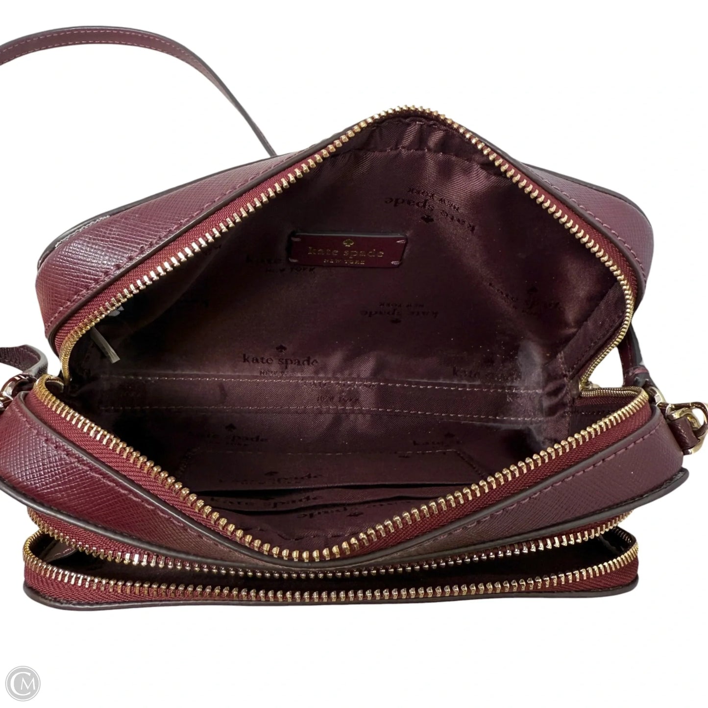 Staci Dual Zip Around Crossbody Designer By Kate Spade, Size: Small