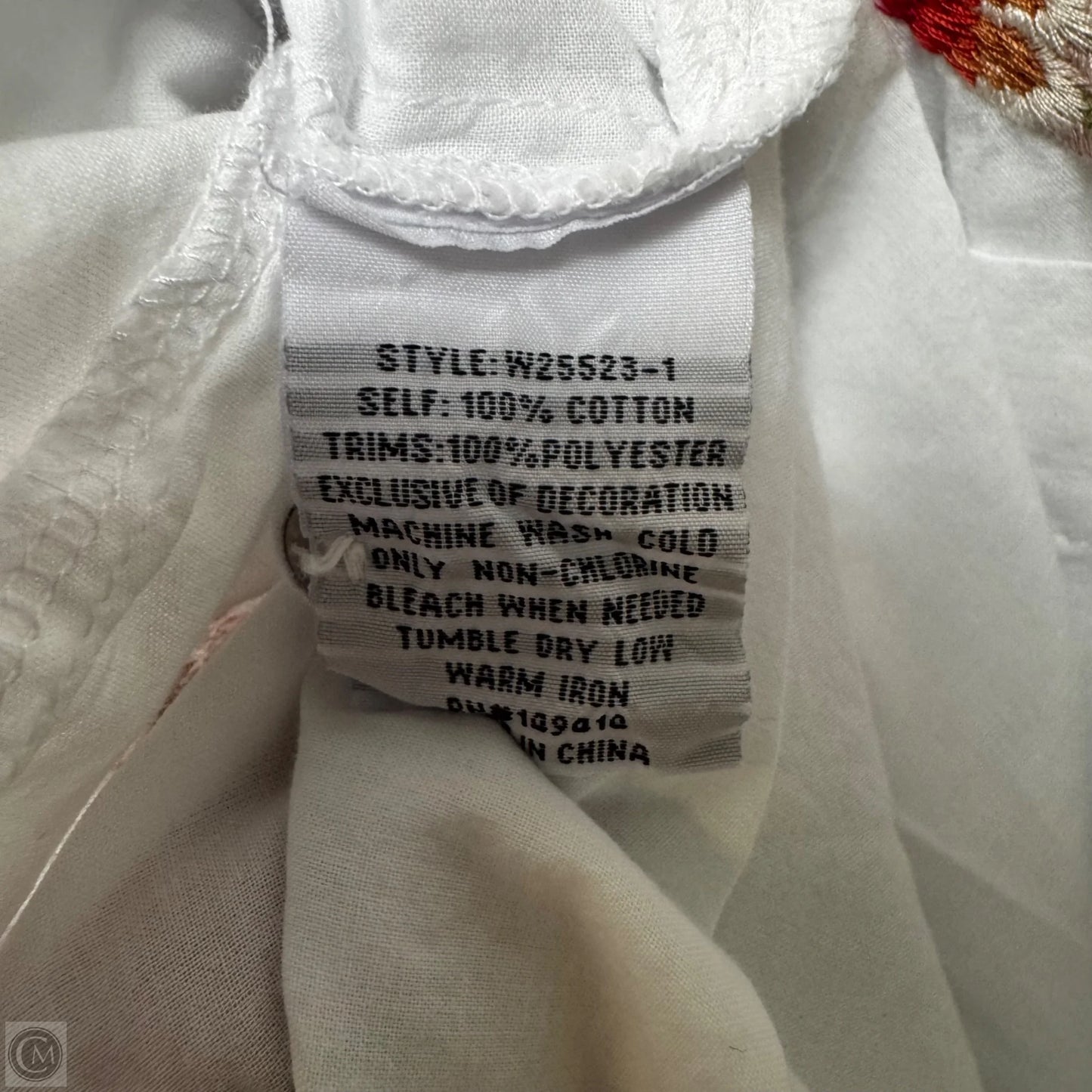 Cherri Embroidered Shift Tunic Dress By Johnny Was In White, Size: Xl