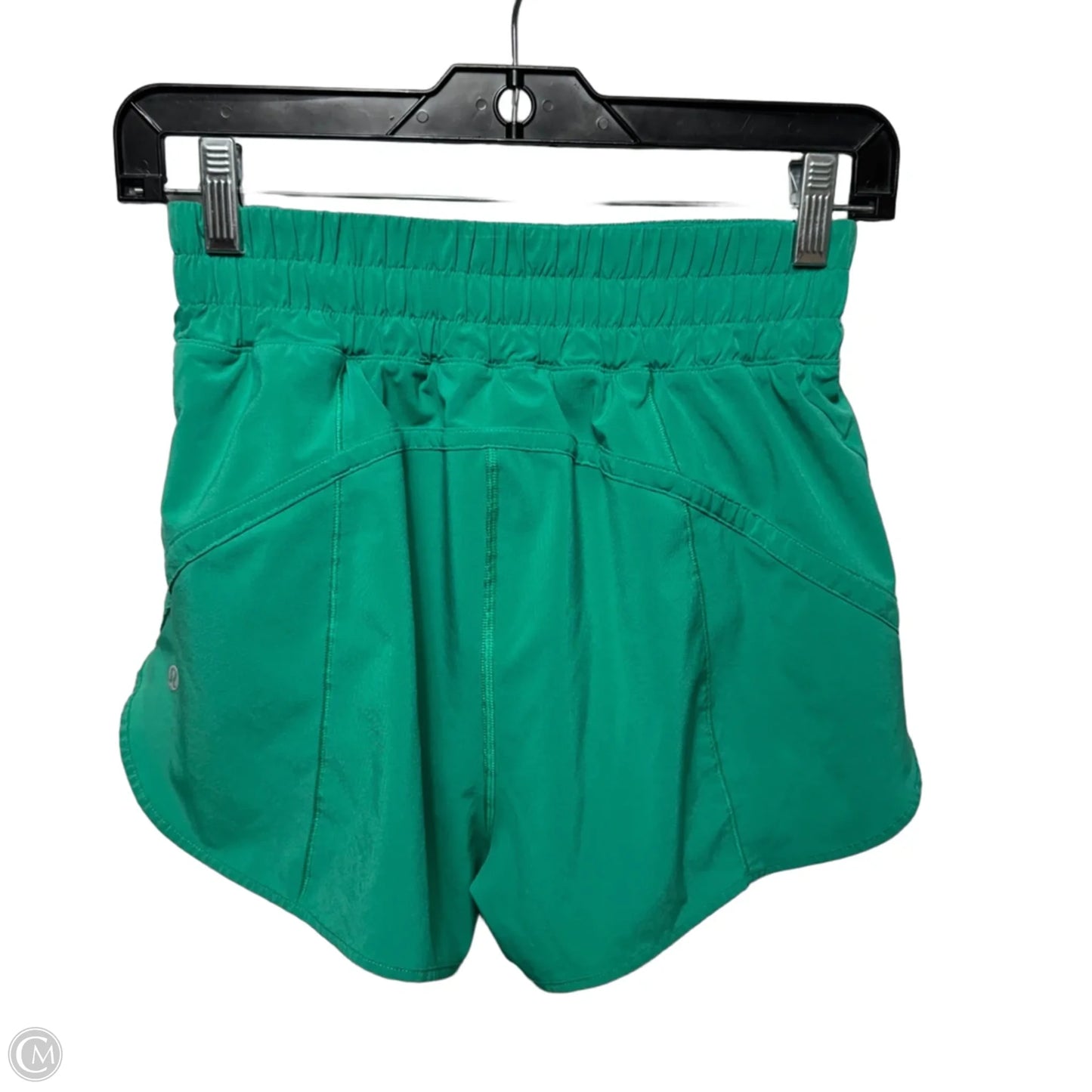 Athletic Shorts By Lululemon In Green, Size: 6