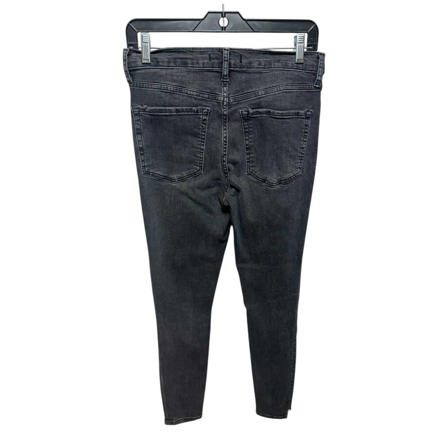 Distressed Jeans Skinny By Free People In Grey, Size: 6