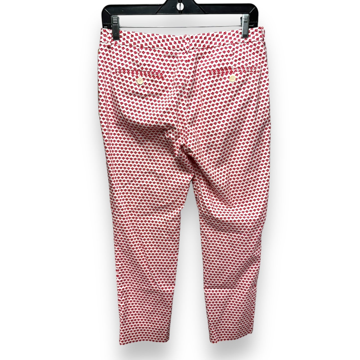Pants Designer By Max Mara In Red & White, Size: 8