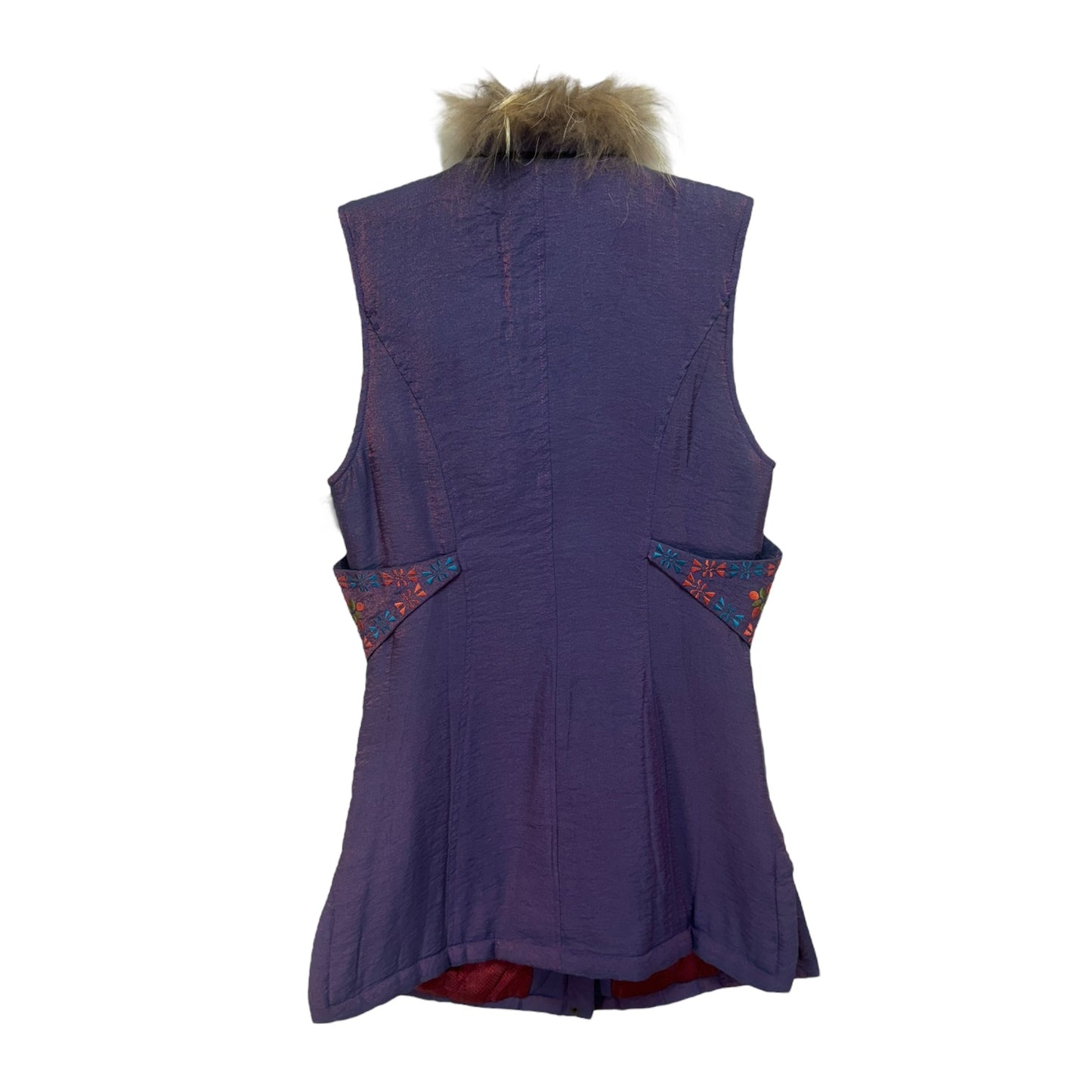 Vest Faux Fur & Sherpa By By The Water In Purple, Size: S