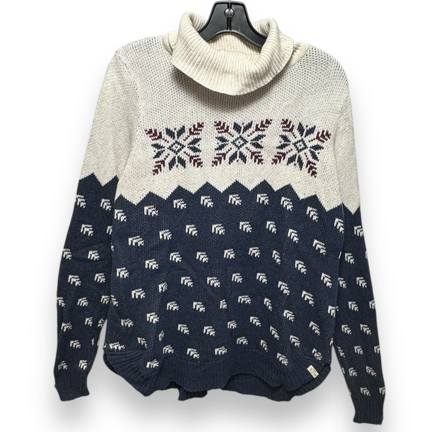 Sweater By old ranch In Blue & Cream, Size: L