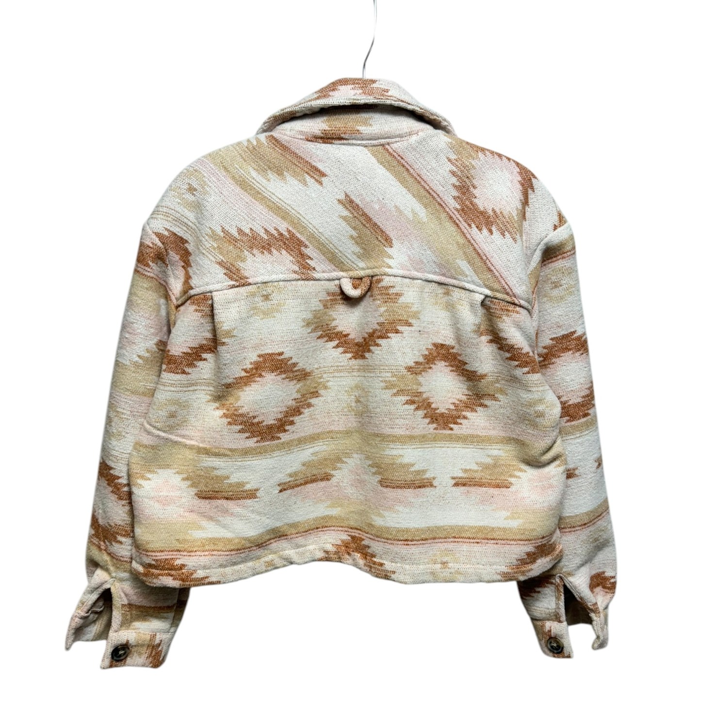 Alan Geometric Crop Shacket By Mi Ami Size: M
