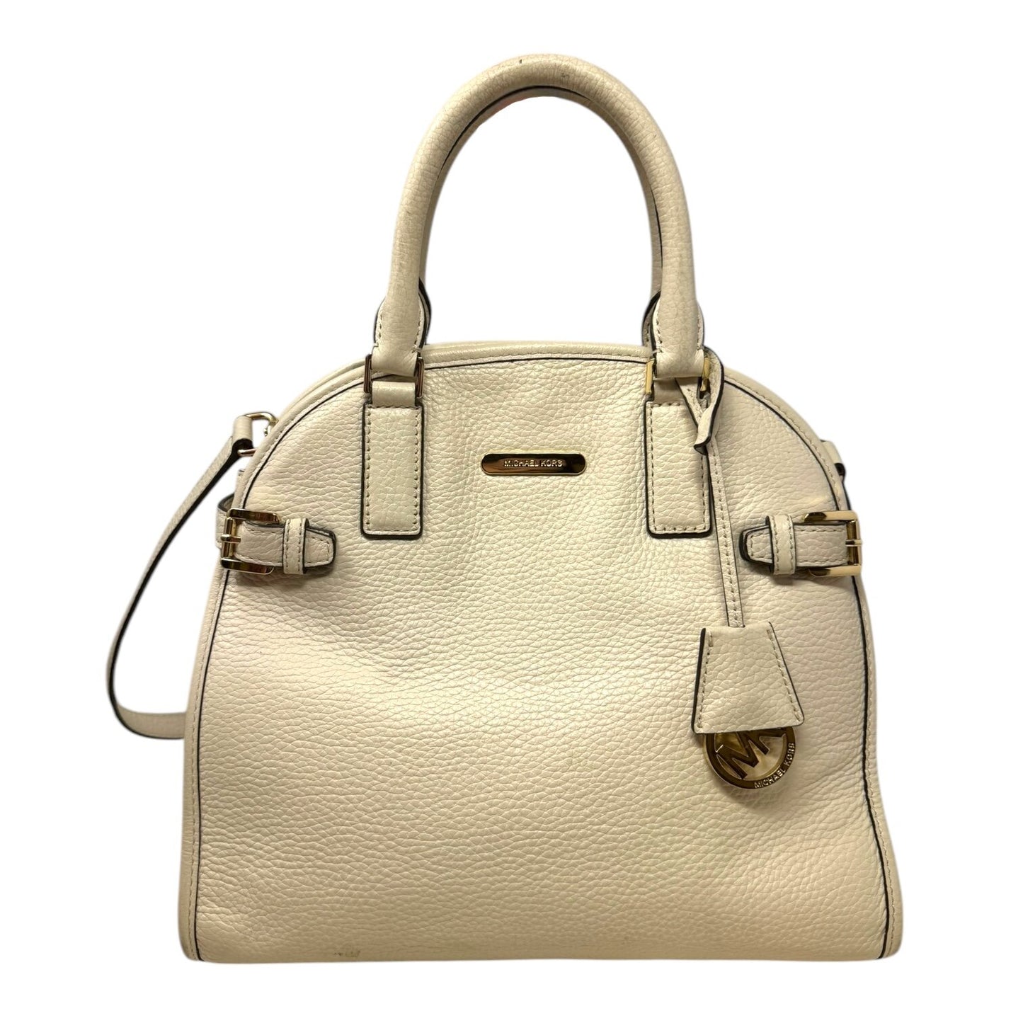 Hutton Dome Top Handle Crossbody Handbag Leather By Michael By Michael Kors Size: Medium