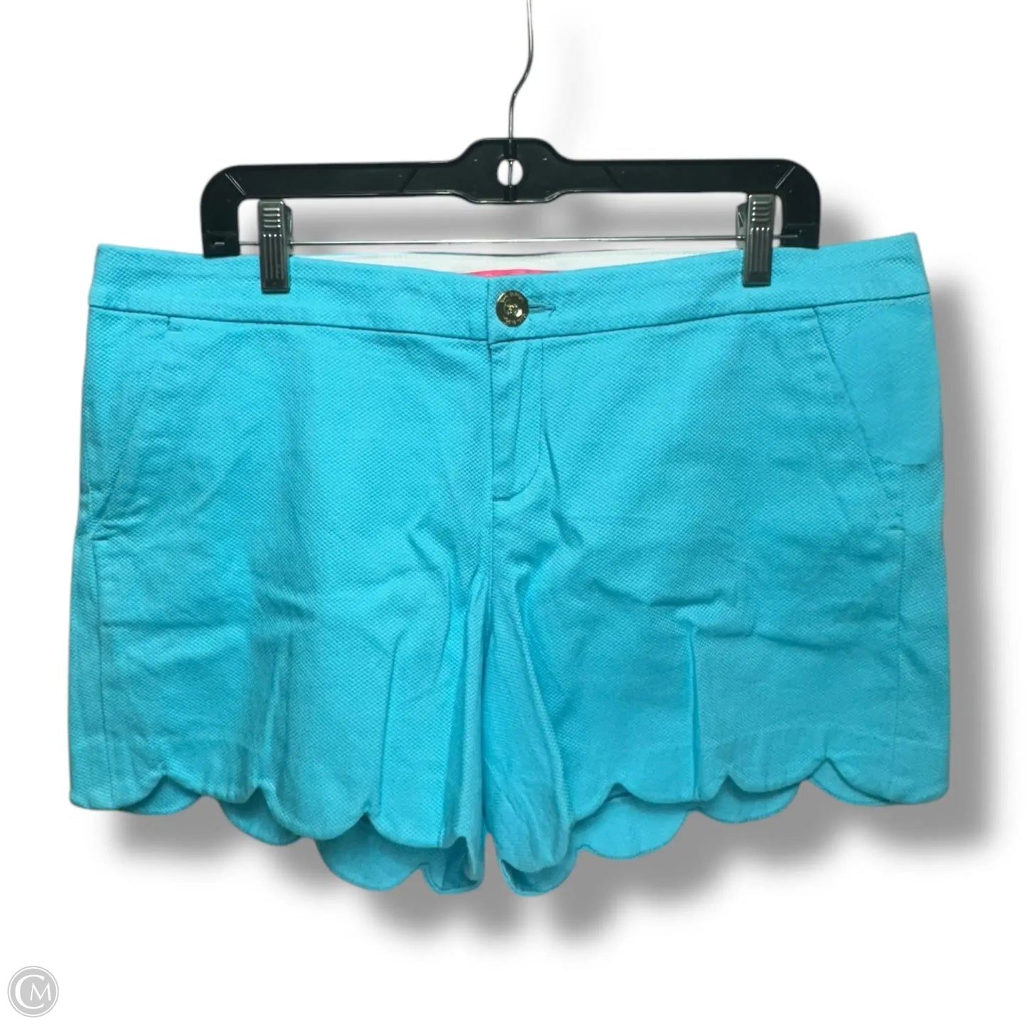 Buttercup Shorts Designer By Lilly Pulitzer In Cumulus Blue, Size: 14