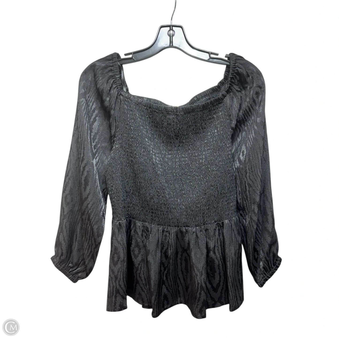 Top Long Sleeve By Michael By Michael Kors In Black, Size: M